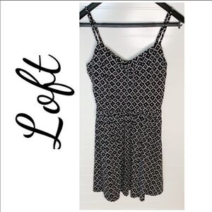 Loft spaghetti strap polka dot pattern sun dress